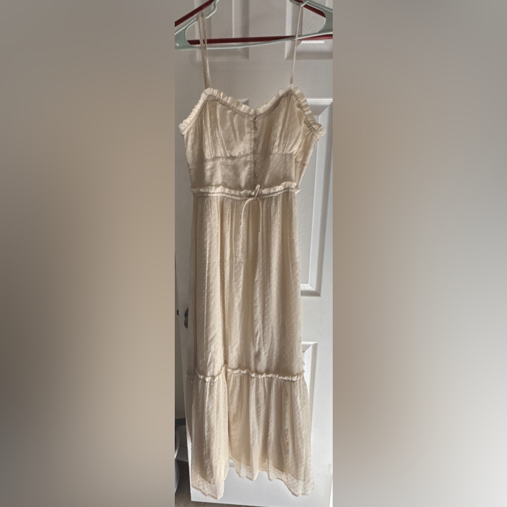 Patrons of Peace Ivory Ruffled Top
